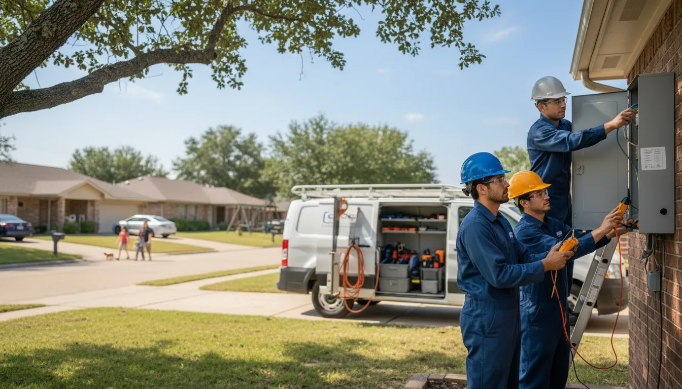 Certified electrician providing emergency electrical services in Anton, TX